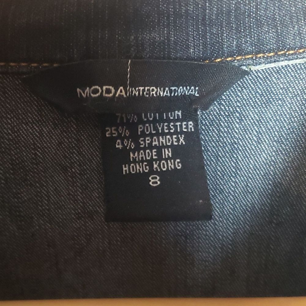 Moda International Long Jean Dress/Jacket‎ - Picture 3 of 9
